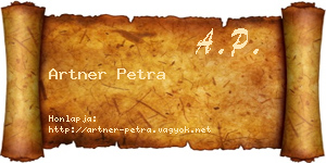 Artner Petra névjegykártya